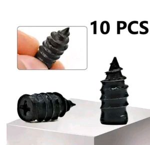 10 pcs Tubeless Tire Repair Rubber Screw