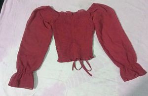 Chic Maroon Long Sleeve Top🌹✨