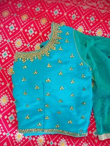 Classy Lahenga Set 💕 Embellished Designer Heavy Blouse 💕 Beautiful Duppatta 💕 Free Gift - Brooch 💕