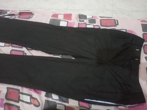 Unisex Black Stripped Pants