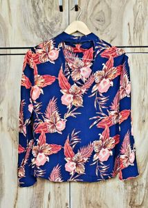 Floral Print Long Sleeve Top si,e-34-S