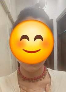 Red Beaded Necklace Set