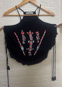 Black Halter Top