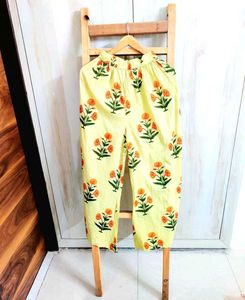Printed Cotton Plazzo Waist Size-26-28