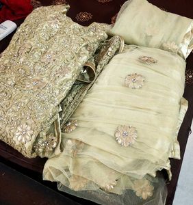 Heavy Embroidered Sharara Set