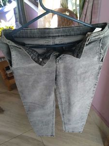 Boy Gray Slim fit heavy  fade acid wash stretchabl