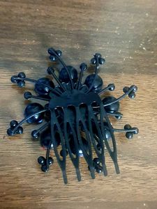 Floral Rhinestone Hair Comb