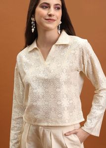 Elegant Patterned top