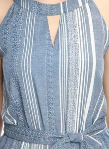 Striped Blue Dress