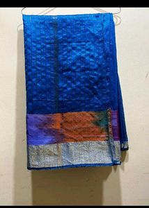 Peacock Blue Saree