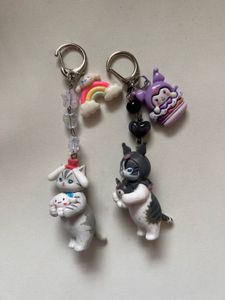 Mofusand Two Keychain Set 🖤