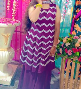 Beautiful Wine Palazo Suit💜