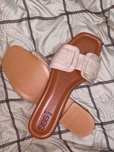Elegant Beige Slip-On Sandals