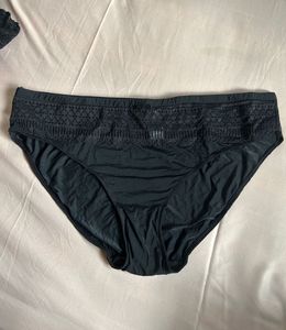 Black Lace Trim Briefs