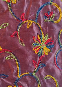 Floral Embroidered Tote Bag