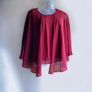Maroon Western Tops For Women