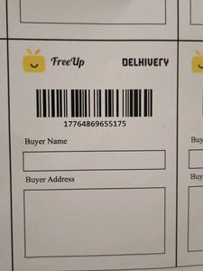 FreeUp &amp; Delhivery Shipping Labels