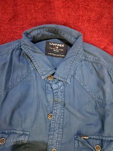 LIVFREE Blue Shirt