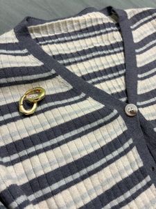 Striped Knit Cardigan