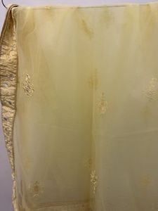 Elegant Gold Embroidered Lehenga Skirt