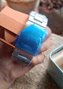 Premium Fossil Chronograph Watch – Blue Dial
