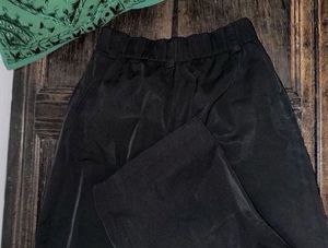 Extra Wide Leg Black Pants-ZARA (Brand New