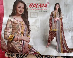 Unstitched Salwar Suit Dupatta Fabric Set Kurta