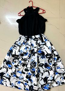 Marquee Floral Print Fit &amp; Flare Dress