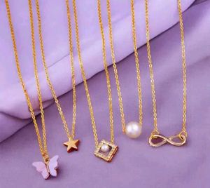 Necklace with Charms set of 5