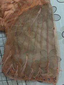 Peach Embellished Blouse