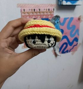 Crochet Luffy Bag Charm / Key Chain