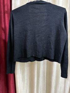 Korean Black Cardigan Sweater