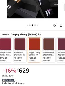 BERRIES LUXURY LIPSTICK (with Magnetic Cap)