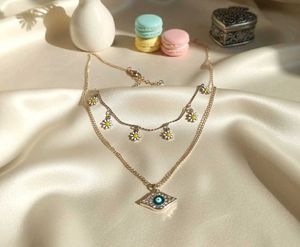 Layered Evil Eye Necklace