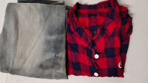 Girls Jeans Shirt