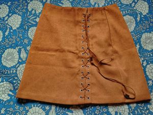 Choco brown short Skirt