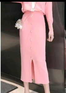 Korean midi skirt