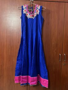 Elegant Blue Ethnic Gown