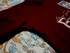Stylish Maroon Graphic  Crop Tee