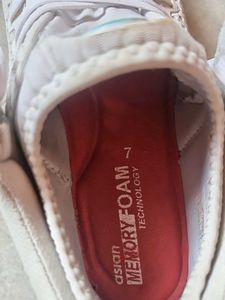 Asian Sneakers for Men (Size: UK 7, White)