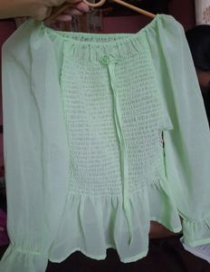 Light Green Strechable Top