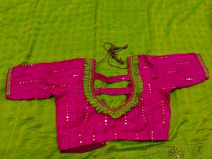 Saree With Blouse 💚