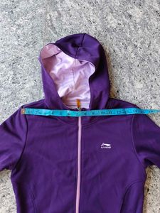 Li-Ning Purple N Lavender Reversible Zip-Up Hoodie