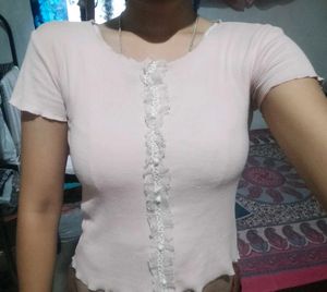 Pink Cute Lace Top 🎀💕
