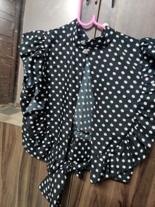 Polka Dot Crop Top