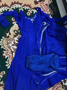 Elegant Blue Kurta Set Never Wore With Dupatta