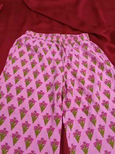 Cute Pink Floral Pajama Set