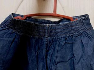 Women&#39;s Blue Denim Western Skirt