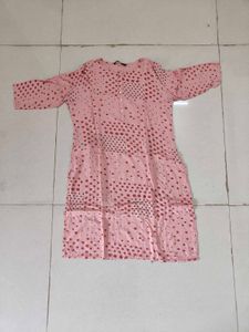 Peach Pink Kurta For Women