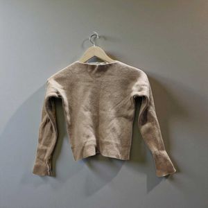 Women’s Beige Knit Sweater – Soft Winter Essential